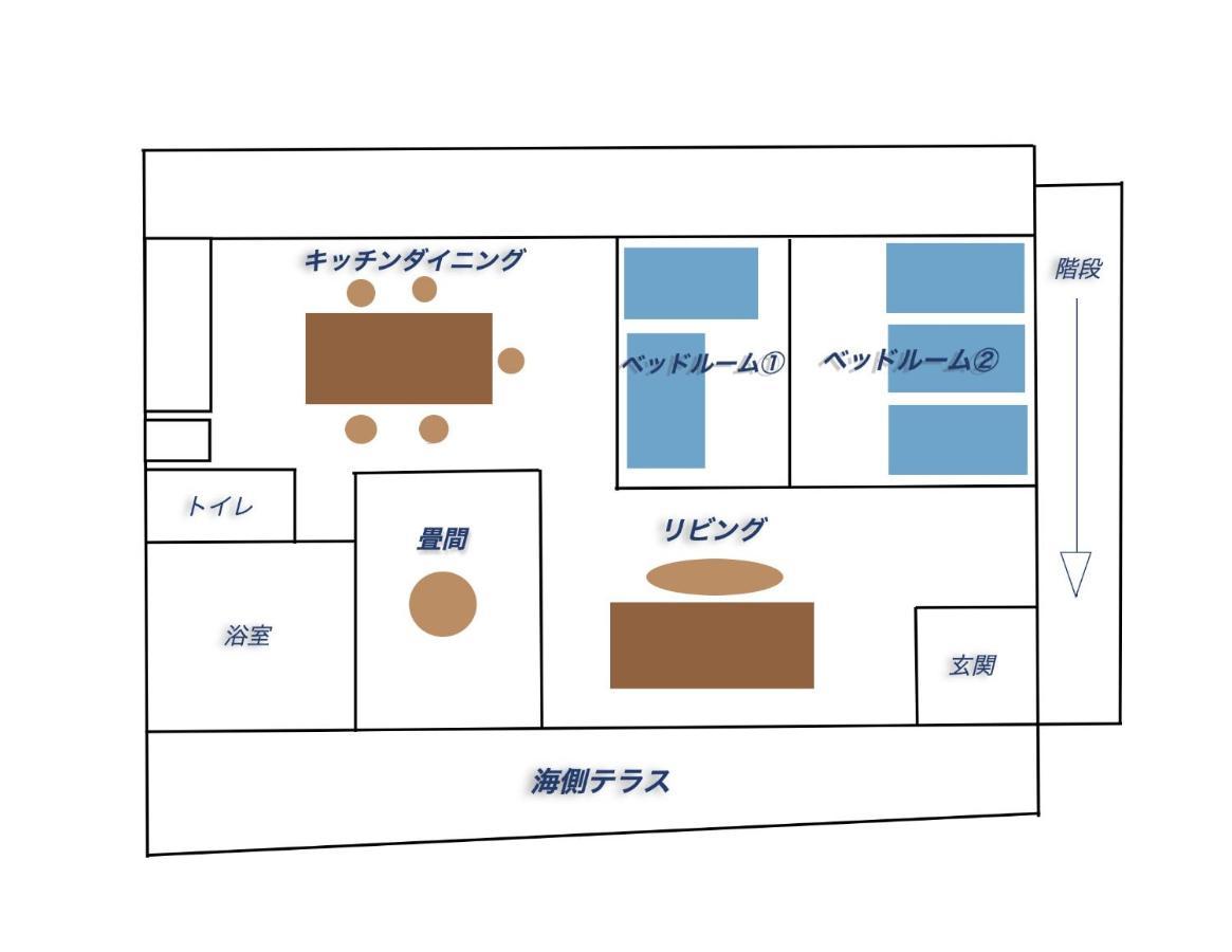 バーベキューもできる! 海と浜比嘉大橋を一望できる宿 Henza מראה חיצוני תמונה